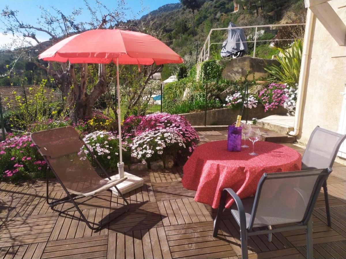 Studio le romantique à 20 kms de Nice Bendéjun Extérieur photo