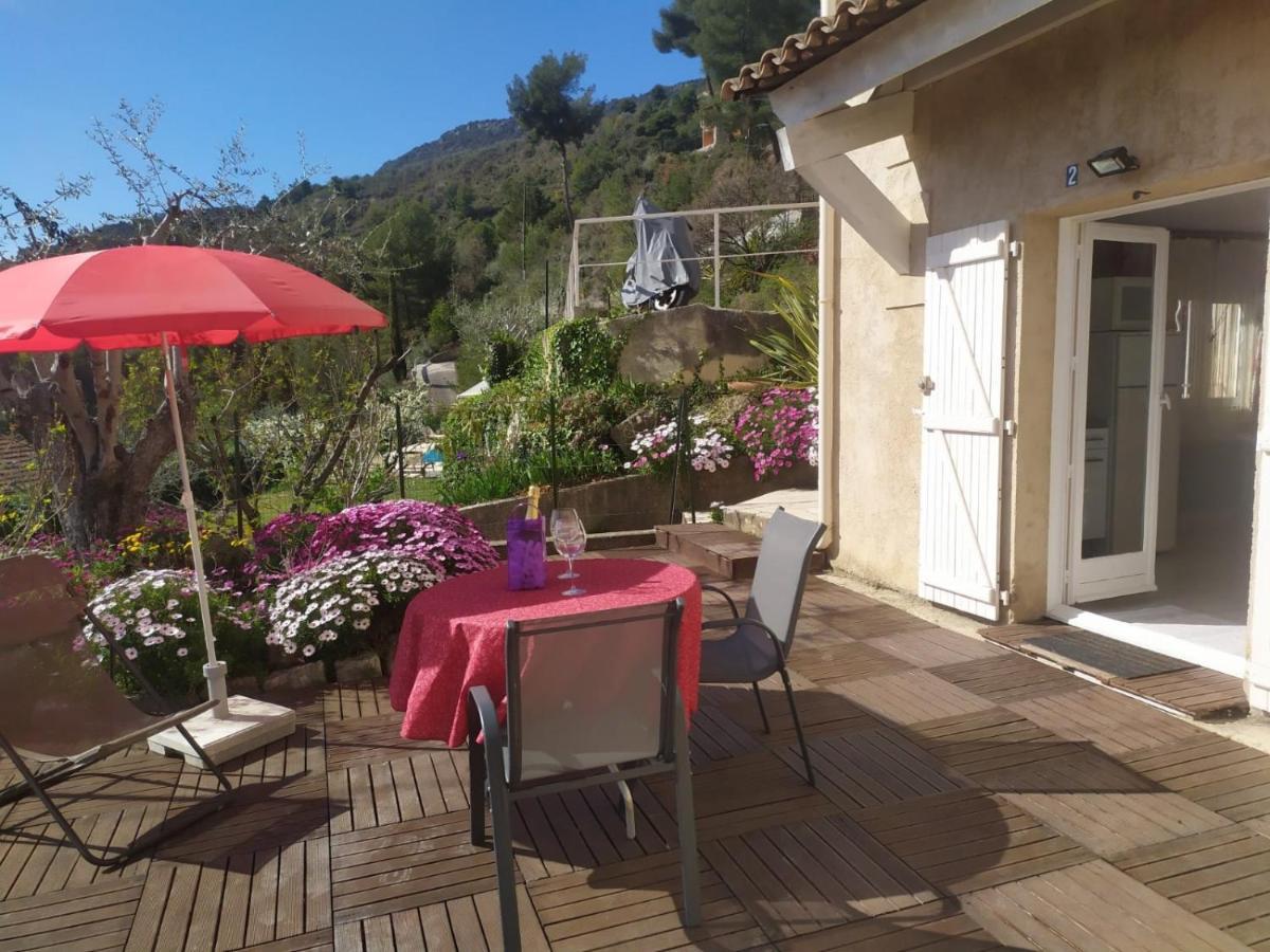 Studio le romantique à 20 kms de Nice Bendéjun Extérieur photo